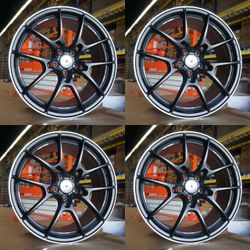 New 19 Inch G025 RAYS Style Wheels 19x8.5 +35 5x114.3 Set of 4