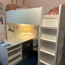 IKEA Bunk Bed / Desk / Shelving Combo