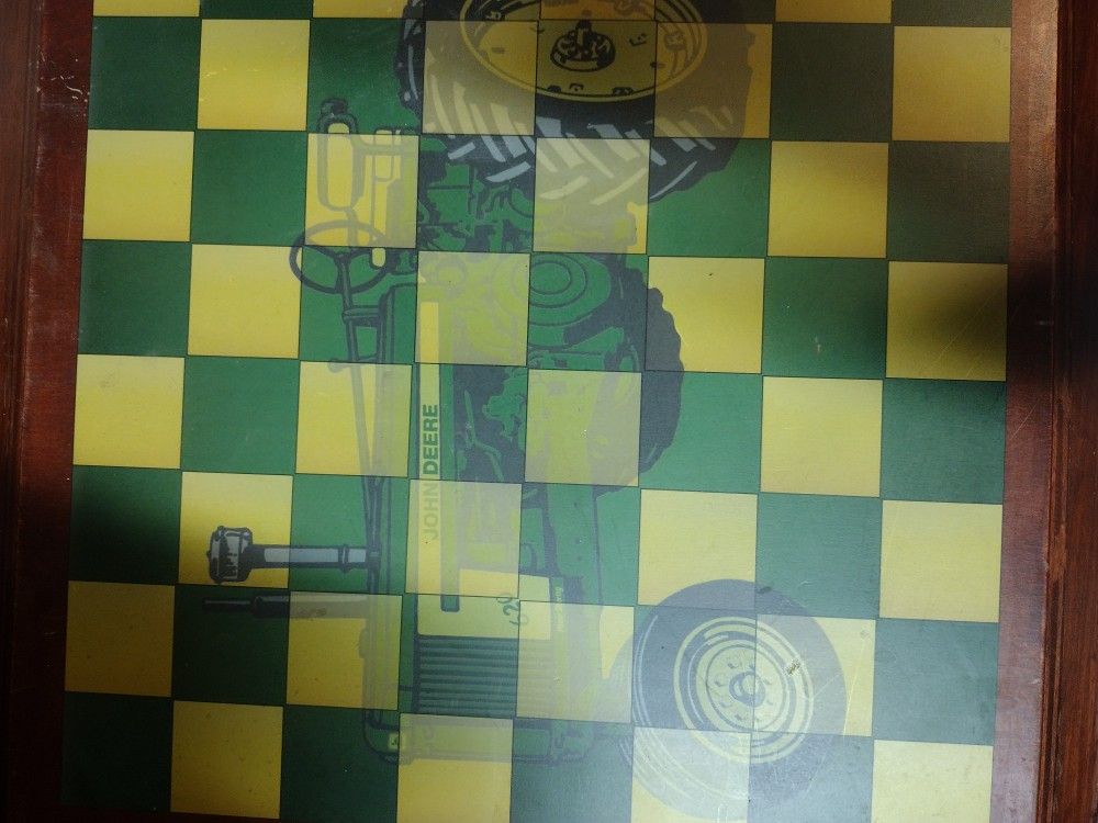 John Deere Checker Board. Board Only No Pieces