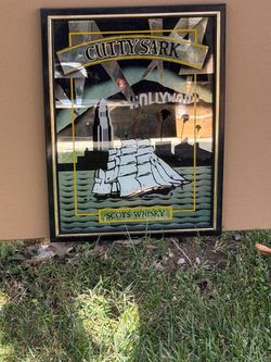 Cutty Sark Wiskey Mirror Rare Hollywood