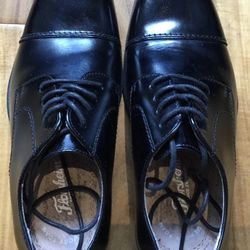 New Men’s, Kids, Toddlers Shoes Florsheim Black Reveal Cap Toe Derby MSRP 65 Size 1.5M