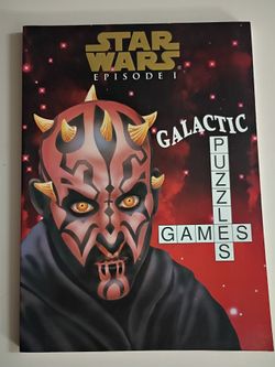 1999 Star Wars Episode I: Galactic Puzzles and Games coloring and activity book