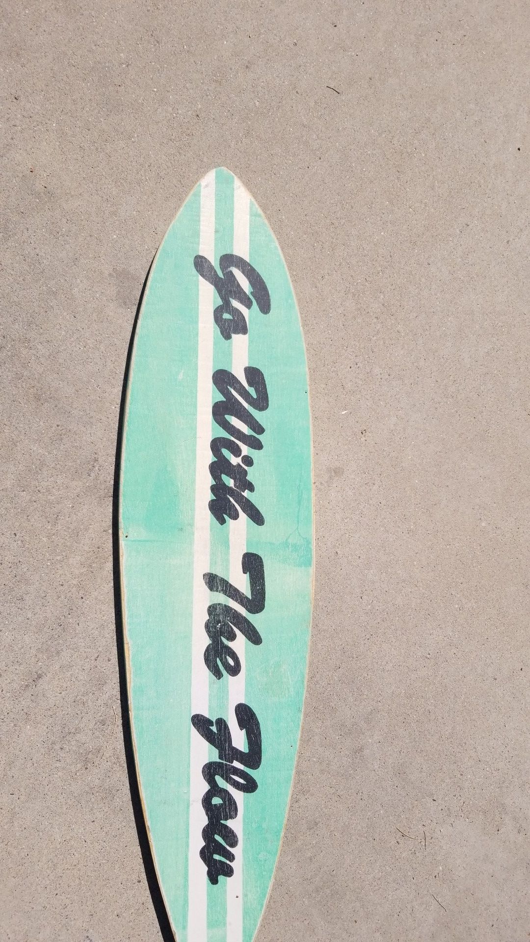 Surfboard wood sign