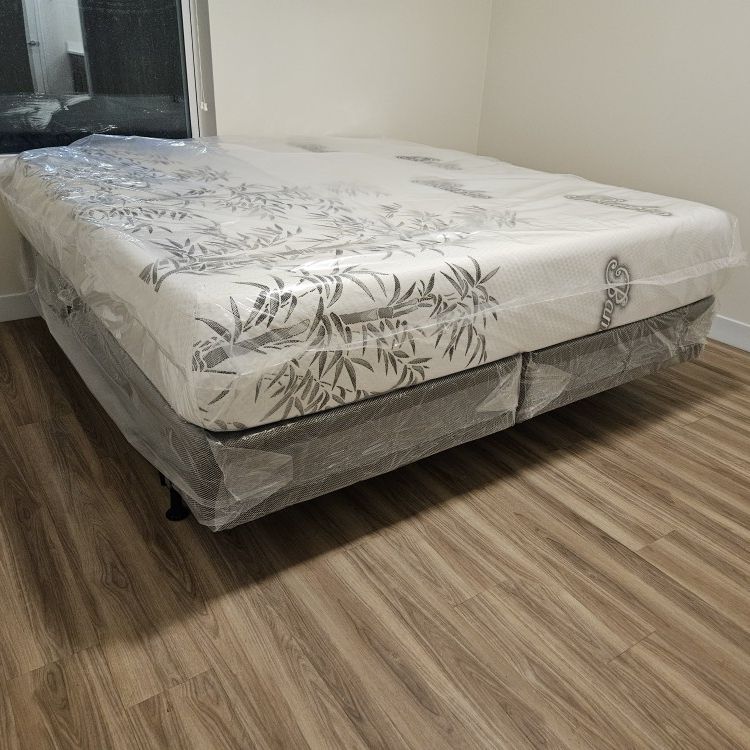 King Size Memory Foam Mattress Special With Free Boxspring 