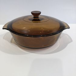 Vintage Anchor Hocking 1.5 Quart Casserole With Lid 