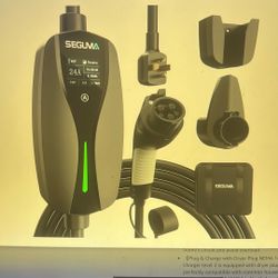 NEW Level 2 EV Charger. NEMA 14-30 Vehicle Portable Charger with 24A 240V 25FT Cable, Adjustable Current (10-24A), Home EV Charging Station