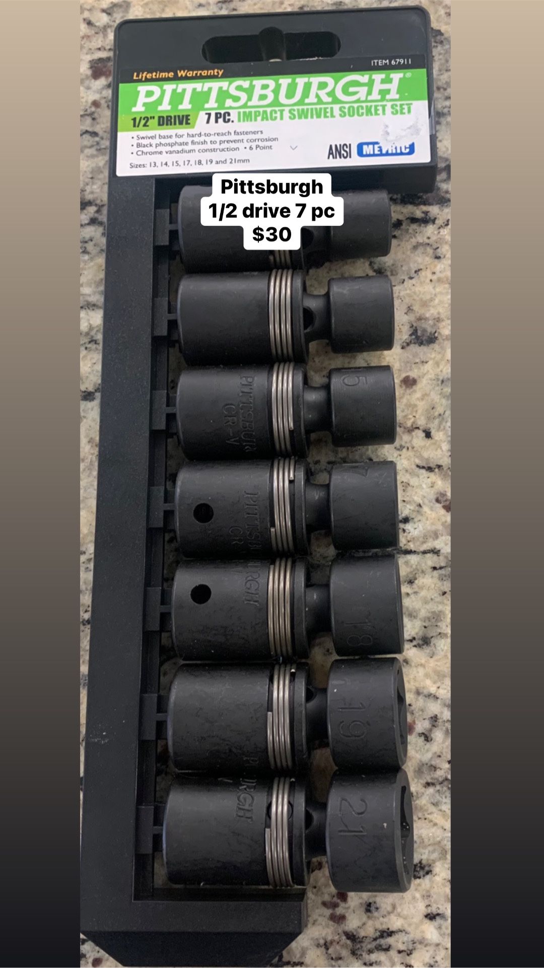 Pittsburgh Socket Set 22122 for Sale in Glendale, AZ OfferUp