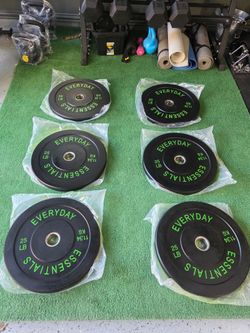 25 pair Bumper plates for home gym equipment