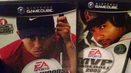 Nintendo GameCube - Tiger Woods PGA Tour 2004 - MVP baseball 2005 - EA Sports