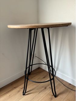 Bar height round table