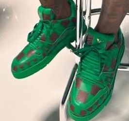 Louis Vuitton Low Top Sneakers Grn G2D40