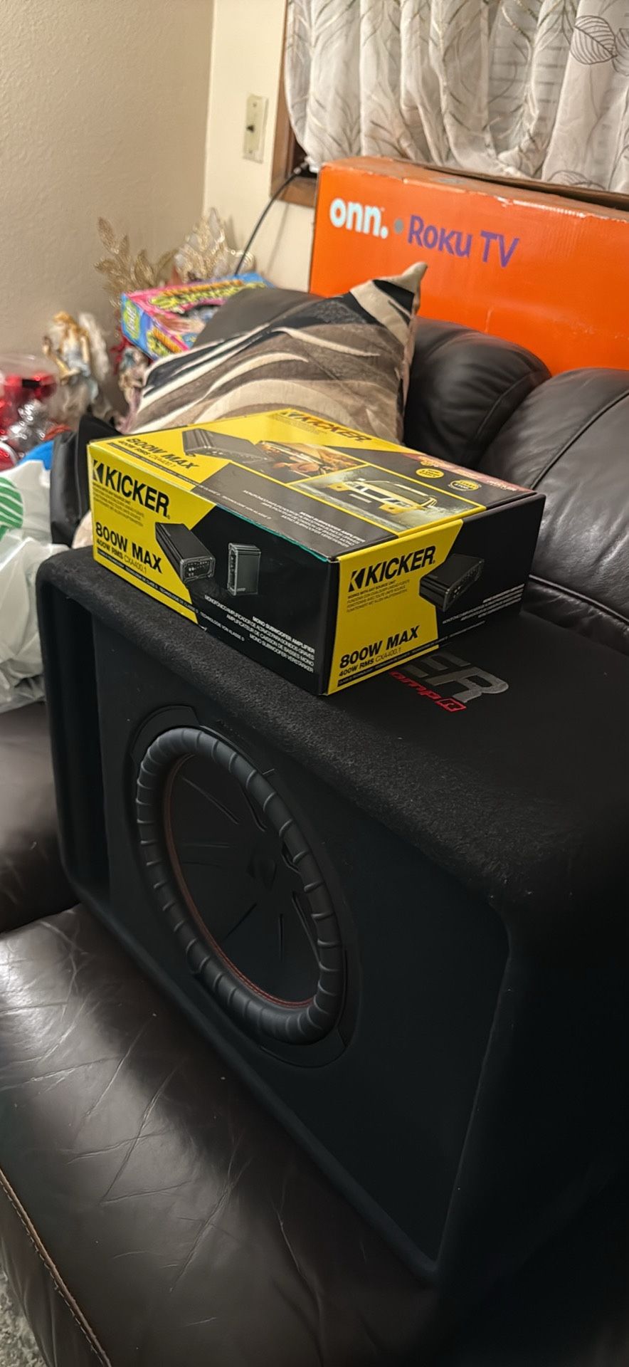 Kicker Subwoofer and Amplifier