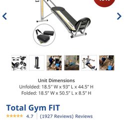 Total Gym Exercise Machine 