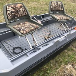 Small Boat And Trailer With Trolling Motor Seats NOT Included