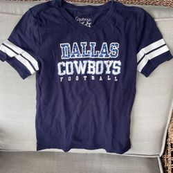Girls Dallas Cowboys T-Shirt - Size 8/10