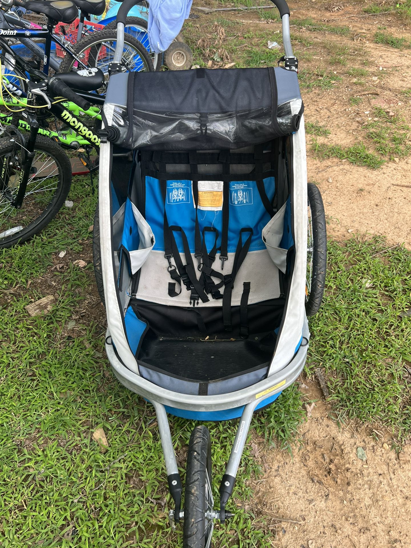 Kids running stroller/pull behind bycycle