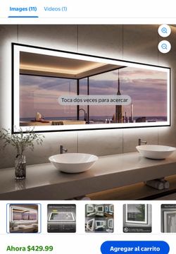 Led mirror 84x32 new
