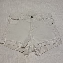 Zara White Shorts Size 4