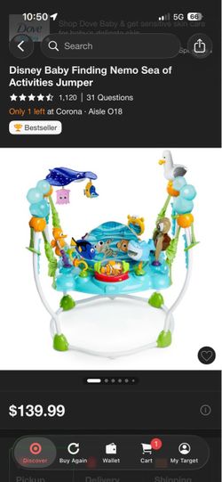 Disney Baby Finding Nemo Sea of Activities Jumper