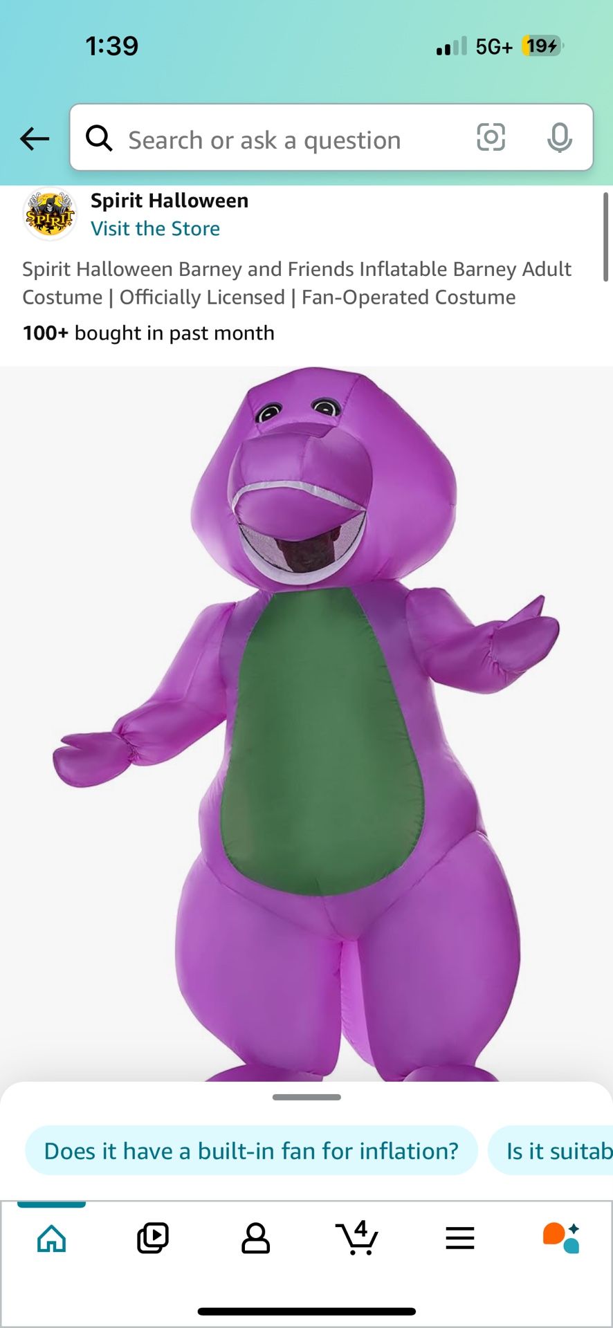 Barney Custome