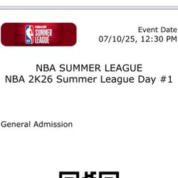 2 Tic To NBA SUMMER LEAGUE GAMES 7/10/2025