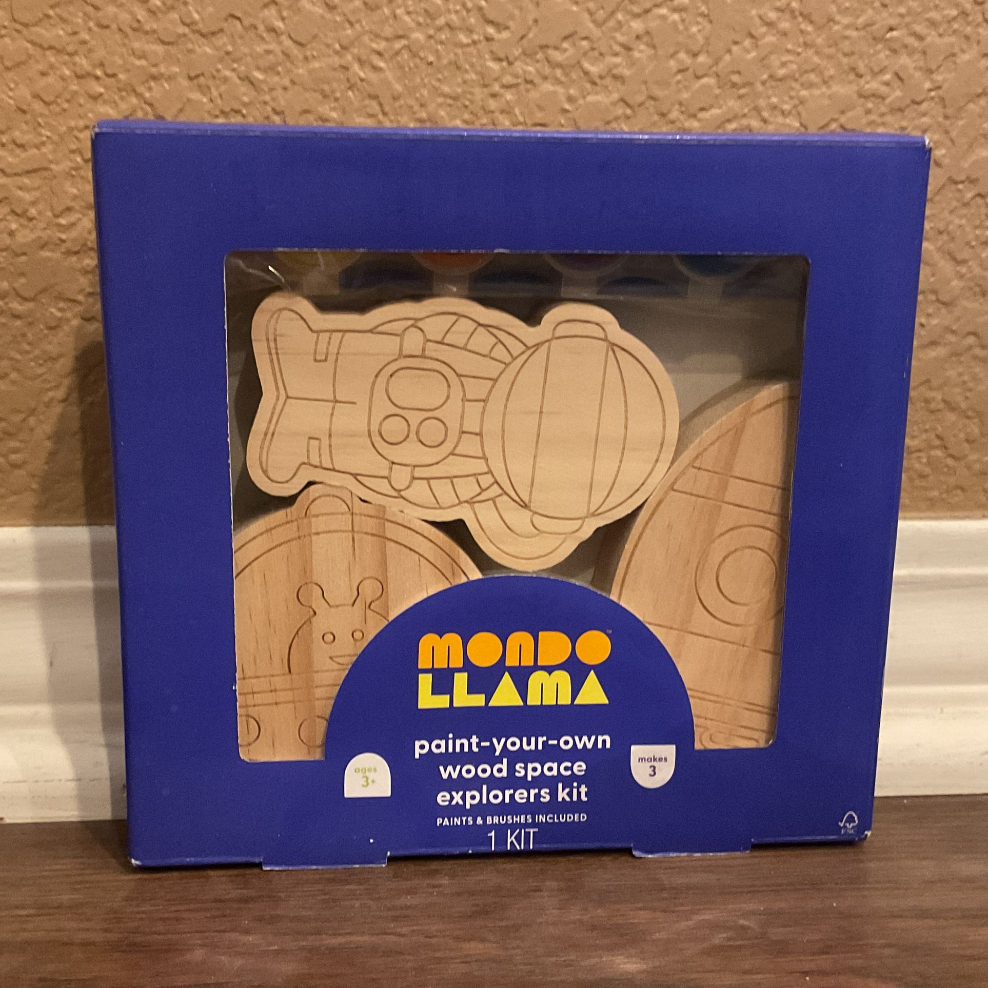 Paint-Your-Own Wood Space Explorers Kit