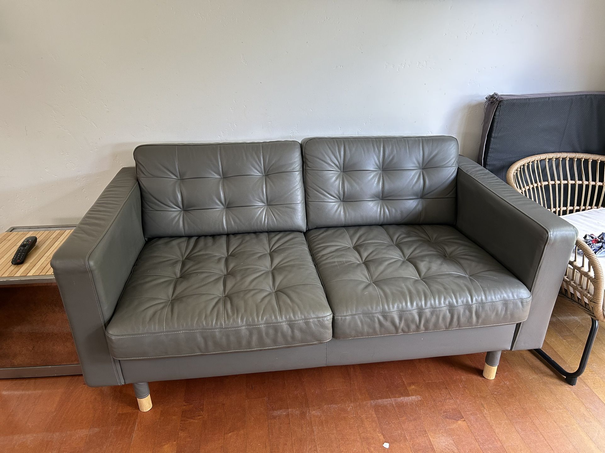 IKEA Leather Couch 