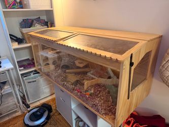 Large Wooden Hamster Cage Enclosure