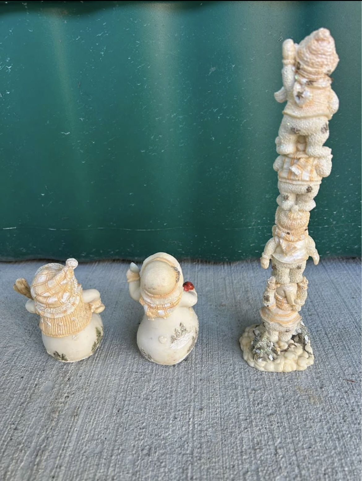 Three Vintage Kirkland Snowman Figures