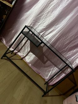 Glass see through table