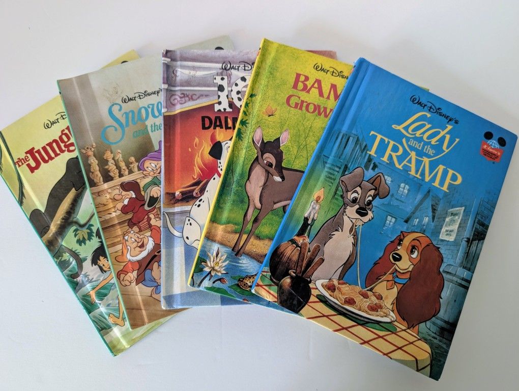 Disney Wonderful World of Reading book lot - vintage