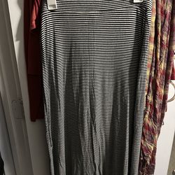 Old Navy striped maxi skirt