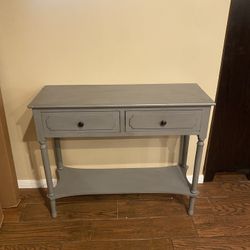 Gray Console Table Stand
