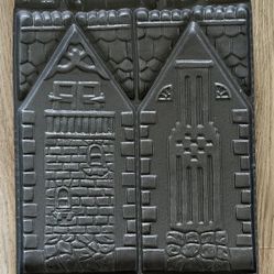 Retired1980’s Cast Iron gingerbread House. Recipe Book In Photos