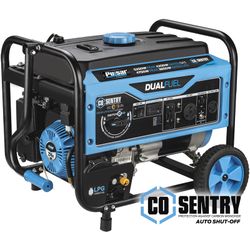Pulsar 5,250-Watt Dual Fuel Portable Generator with CO Sentry