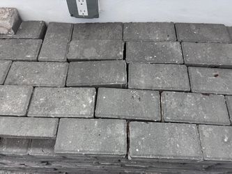 Used Gray Concrete Pavers