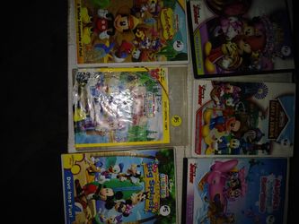 Lots and lots of mickey mouse kids movies and minnie mouse