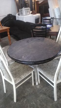 Table with four chairs