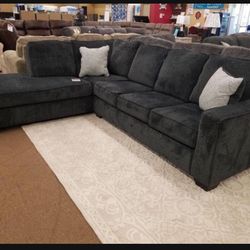 2 Piece Sectional Dark Small 💥 Brand New 👍 Delivery Available 