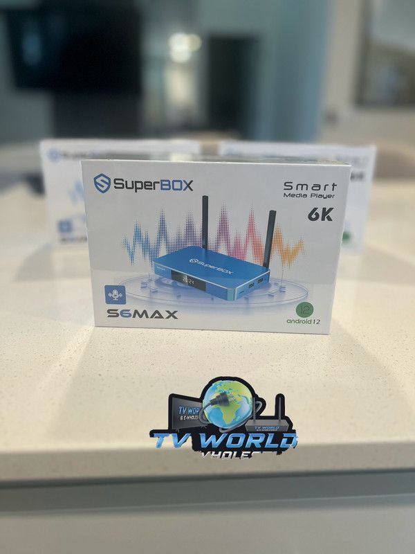 SuperBOX Super box S6 Models Max, Pro, Ultra, Supreme & Vsee Models V3 Plus V5 Pro Vsee Elite ultra 8 wholesale available