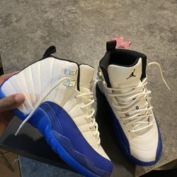 Jordan 12 blueberry worn 2x Size 5y