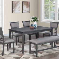 Dining Table Set With Bench 