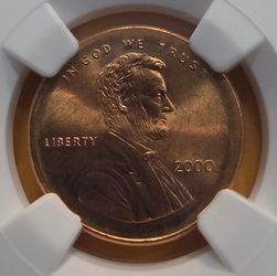 2000 *ERROR* Lincoln Cent certified by - NGC