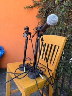 Shure SM58, Shute SM57 with Airturn stands