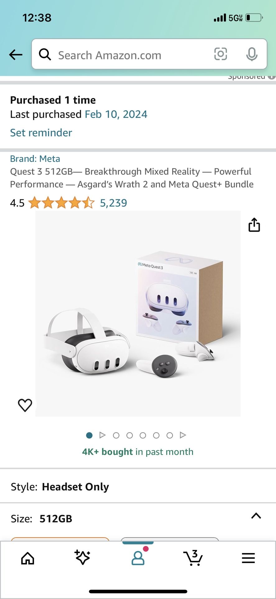 Oculus Quest 3 WITH Accessories 