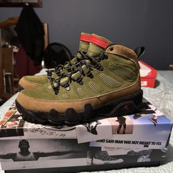 New Jordan 9 Retro Boot NRG “Beef And Broccoli” Sz 10.5 M