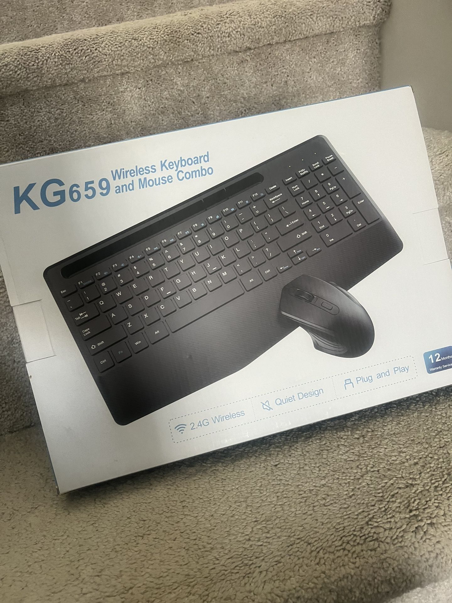 Wireless Keyboard and Mouse Combo