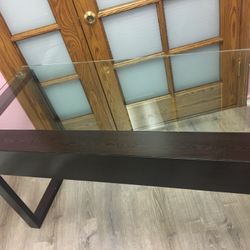 Glass desk 