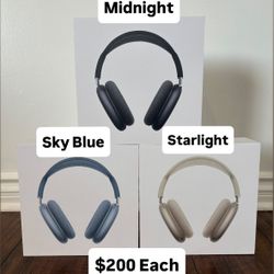 AirPods Max USBC Blue,Midnight,Starlight