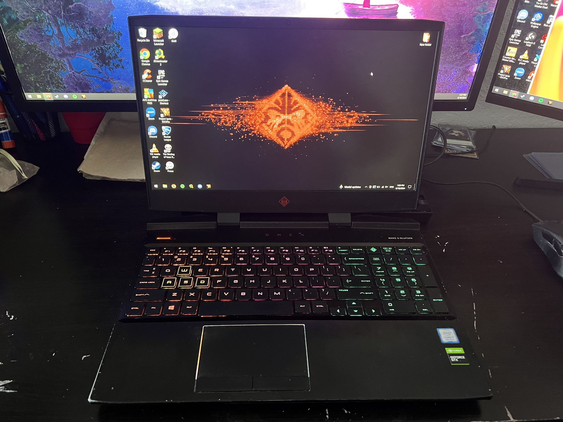 HP OMEN Gaming Laptop Nvidia GeForce GTX 1650, intel core I7, 16